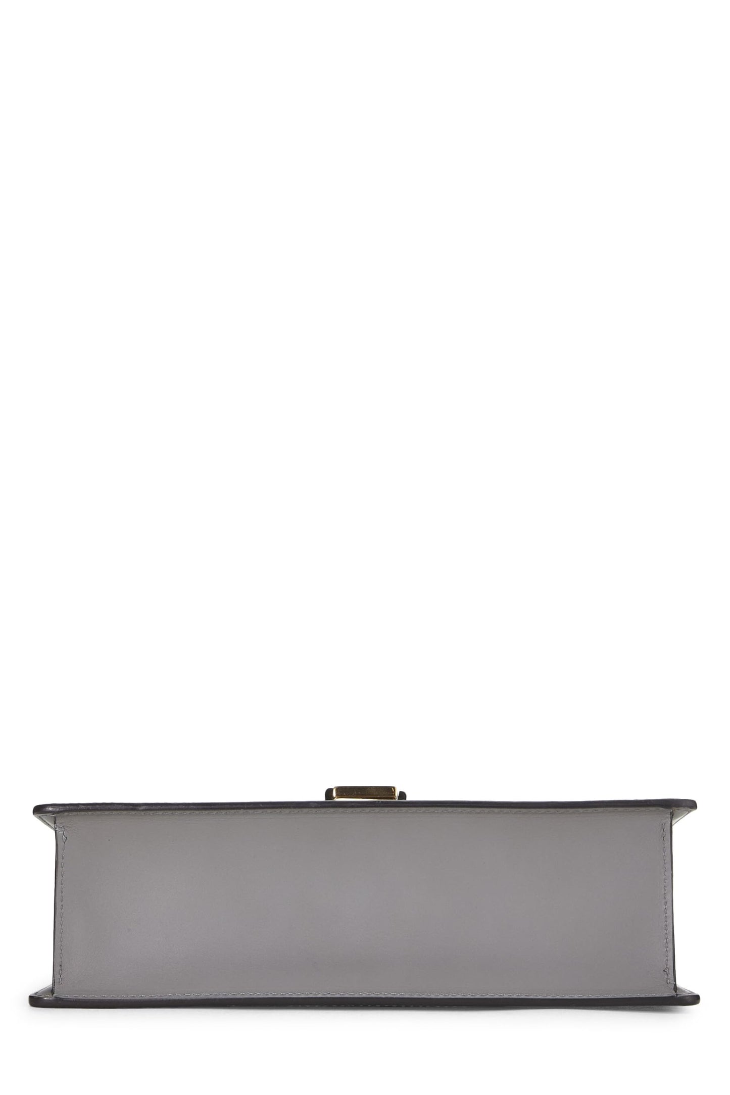 Gucci,  Grey Leather Web Sylvie Shoulder Bag Small, Grey