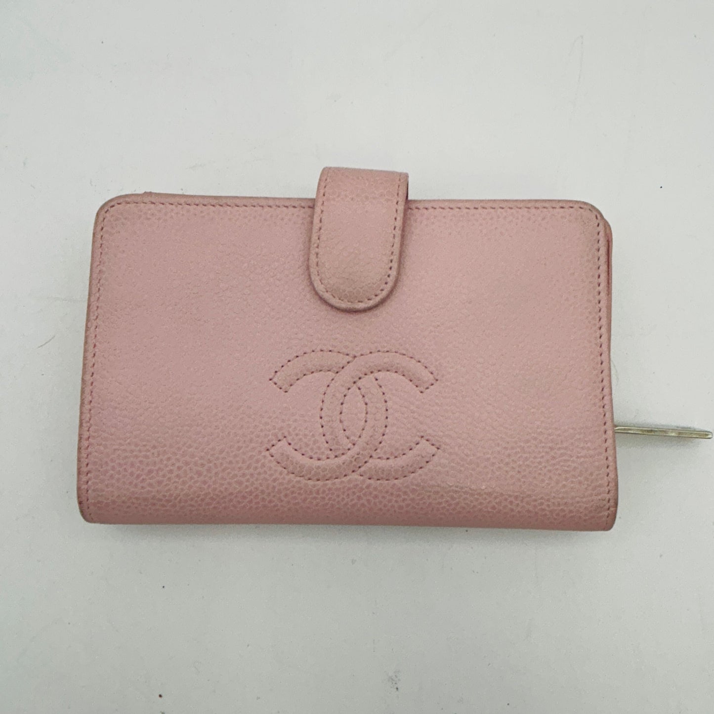 CHANEL Kokomaku Pink Caviar Skin Purse WD895544