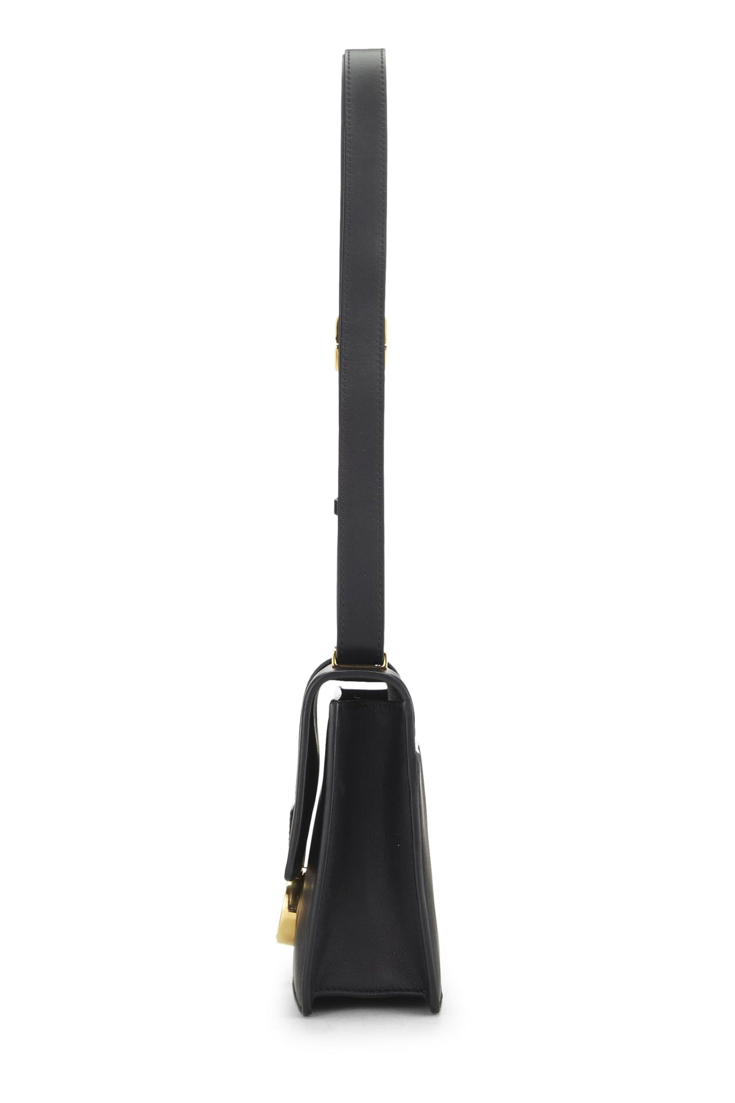 Dior,  Black Calfskin 30 Montaigne Bag, Black