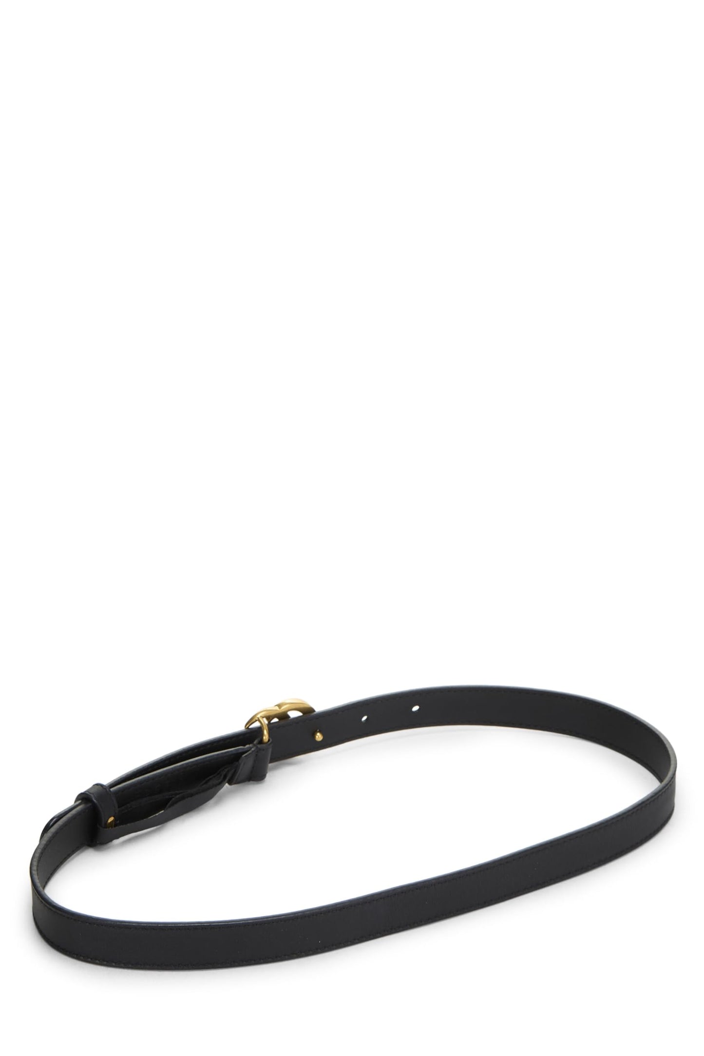 Gucci,  Black Leather GG Marmont Belt 70, Black