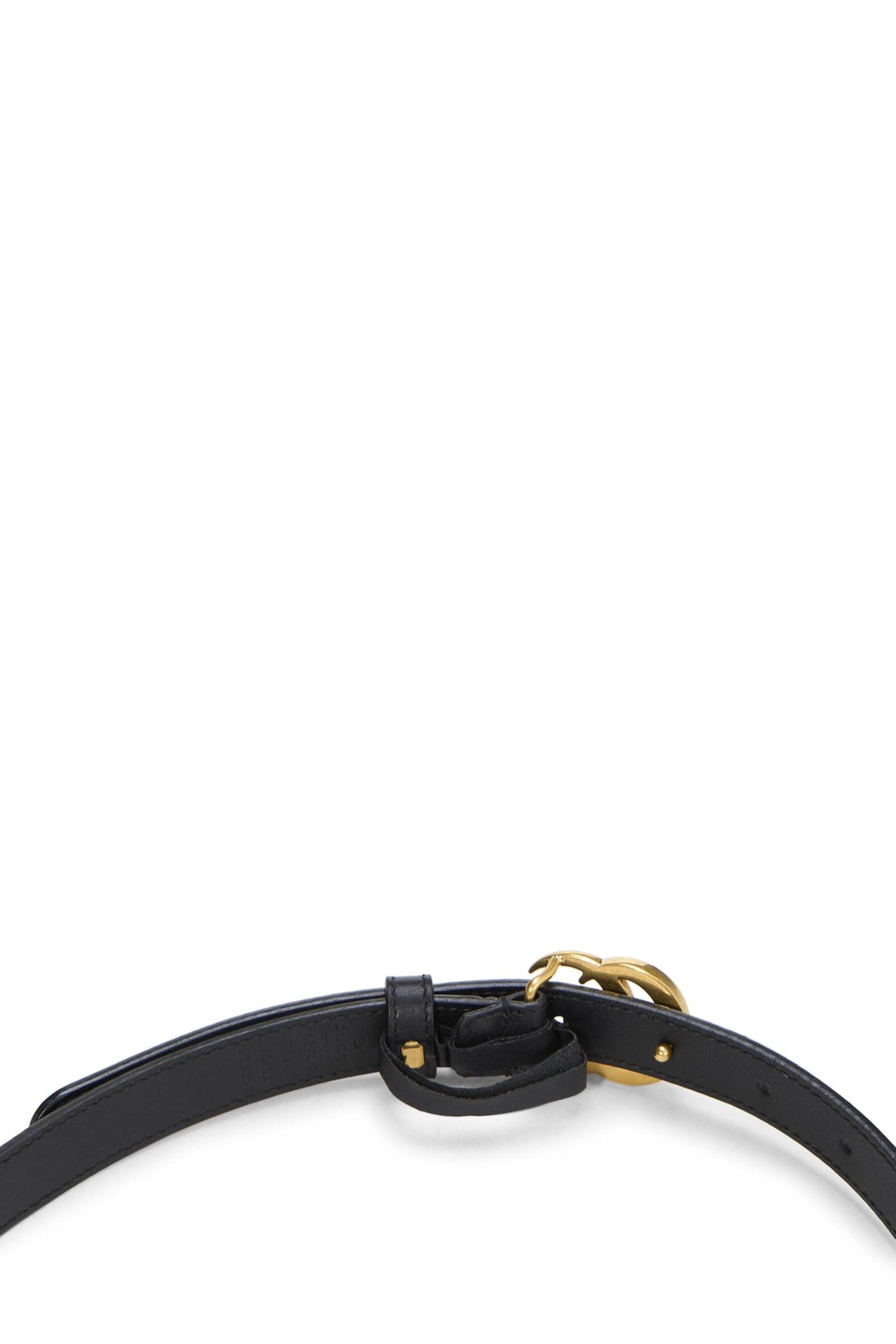 Gucci,  Black Leather GG Marmont Belt 70, Black