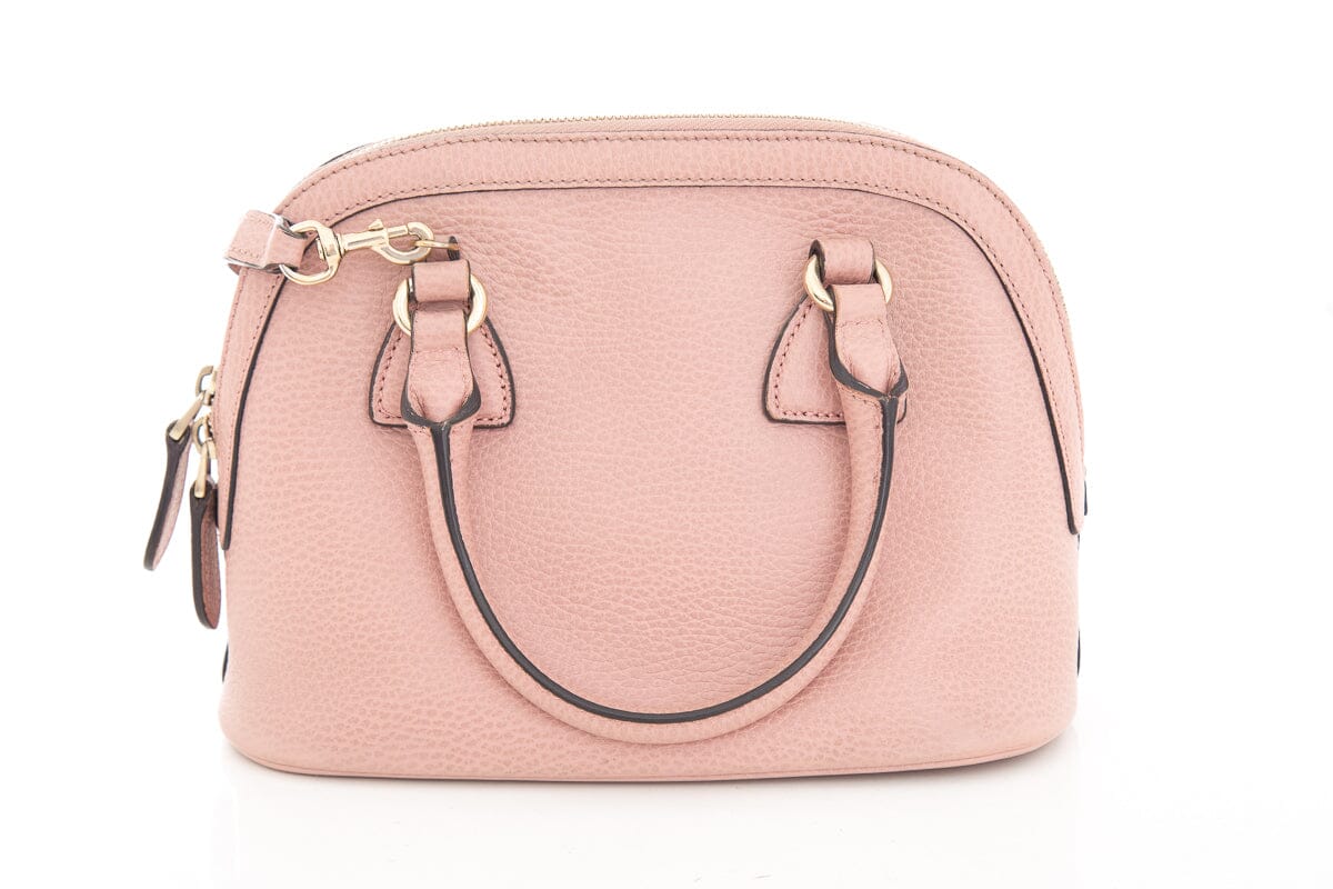 Gucci Pink Leather Mini Dome Handbag