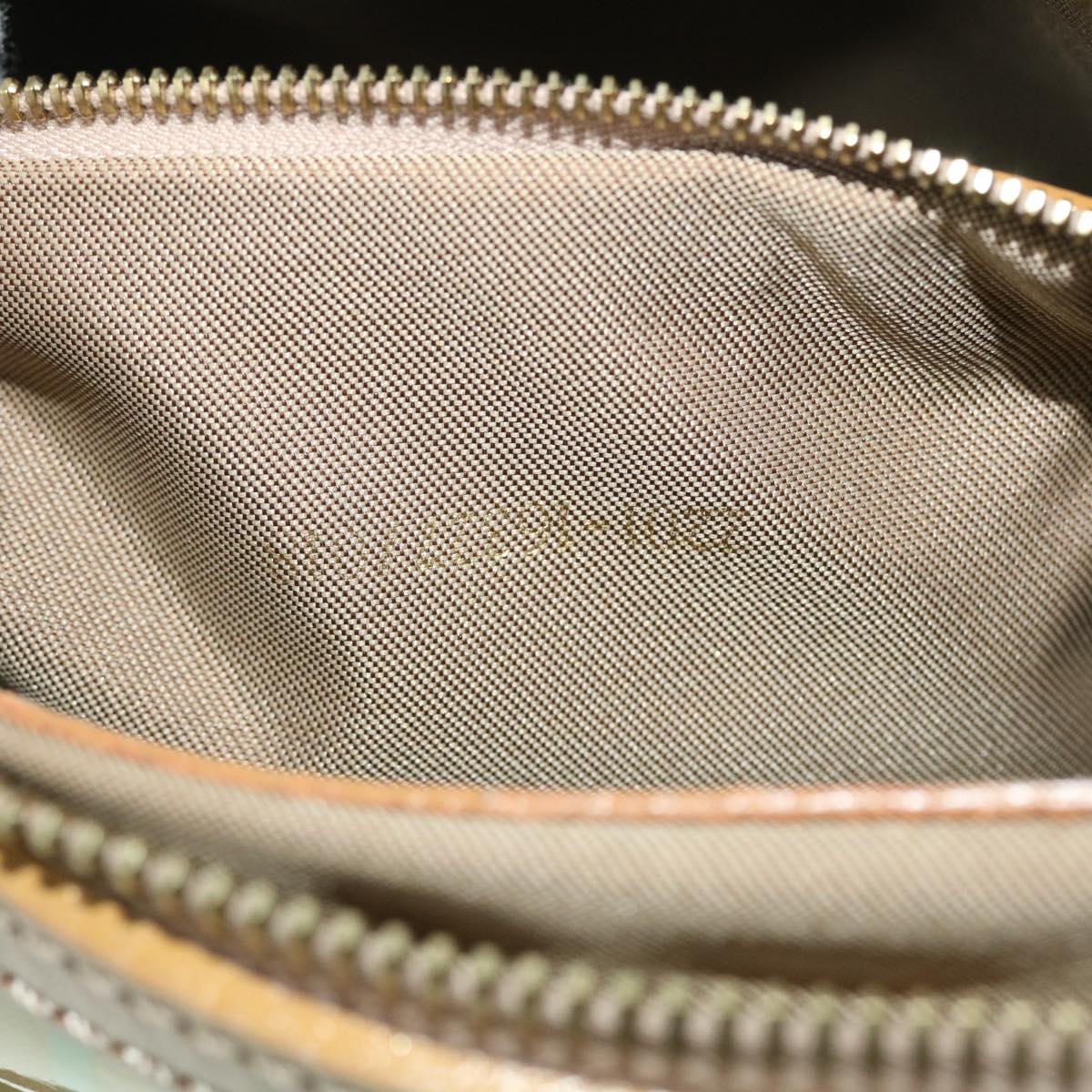 FENDI Zucchino Canvas Hand Bag Enamel Light Blue 52118