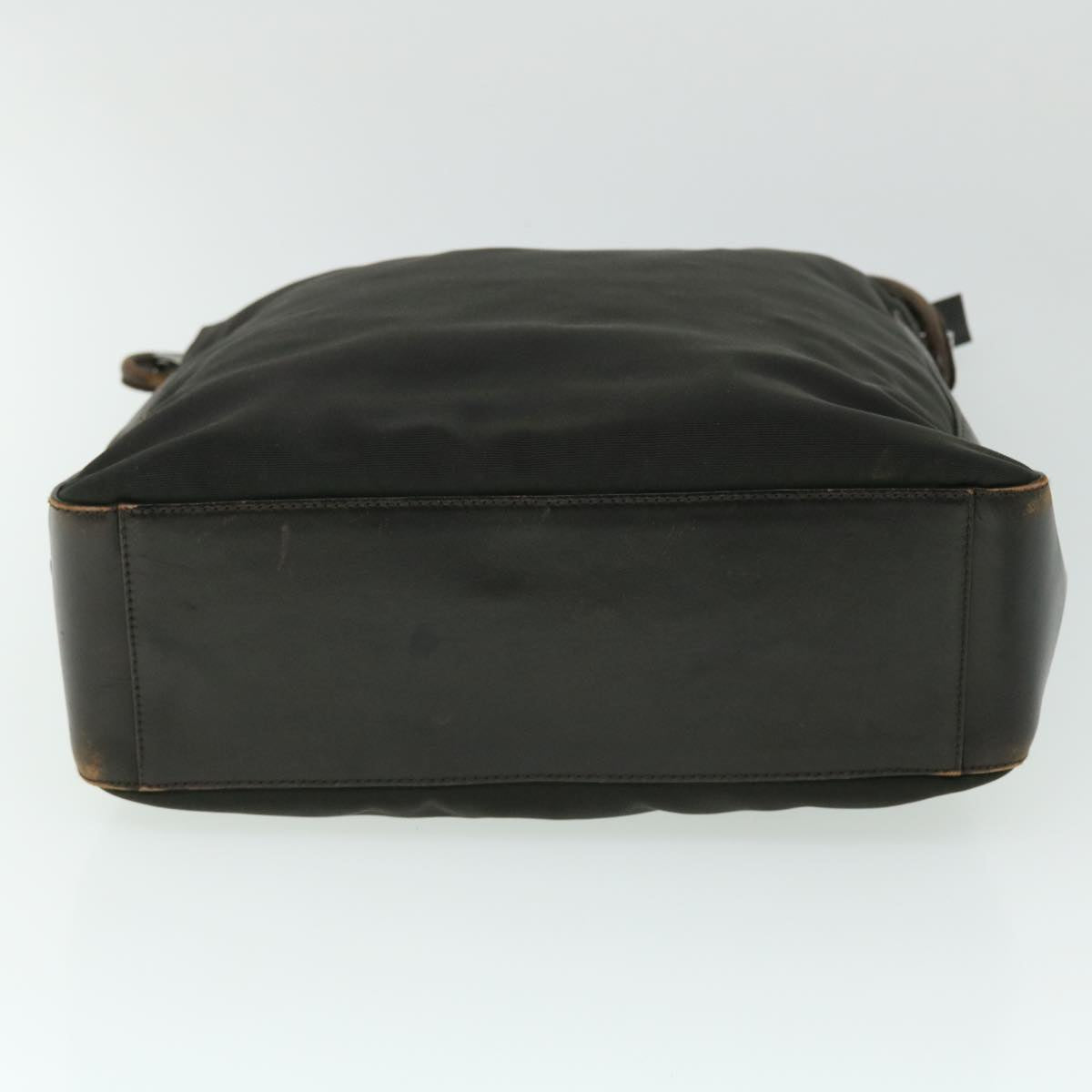 GUCCI Shoulder Bag Nylon Leather Black 52134