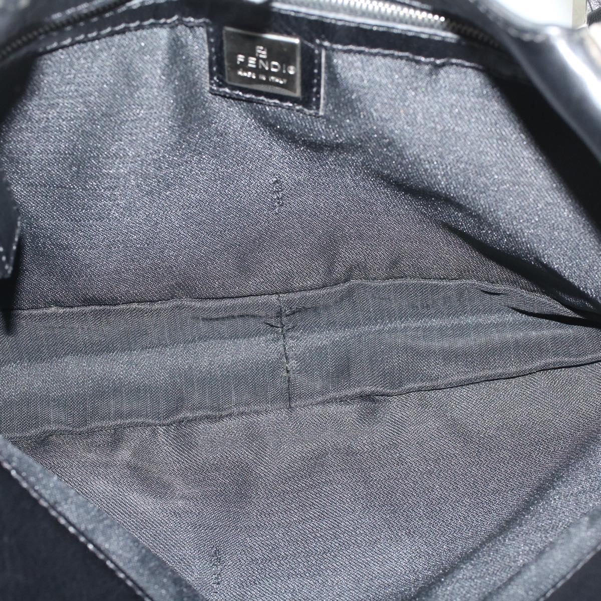 FENDI Hand Bag Nylon Black 52135