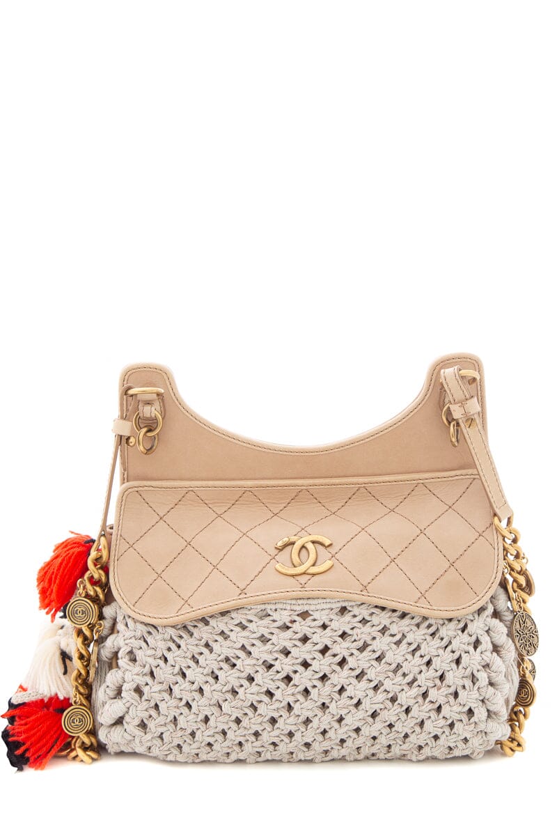 Chanel Tan Dubai Resort Crochet Cross-Body