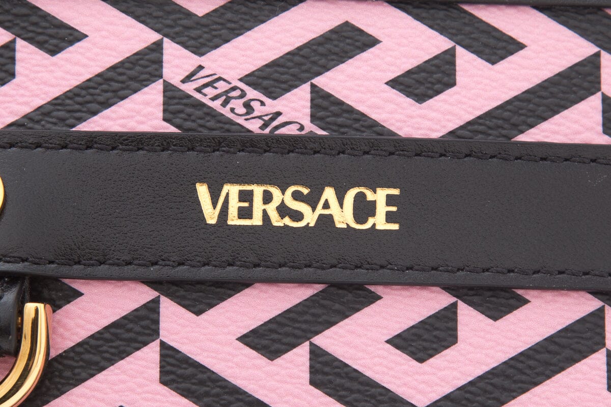 Versace Pink La Greca Wallet