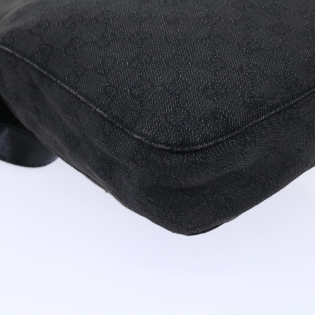 GUCCI GG Canvas Shoulder Bag Black 101654 52265