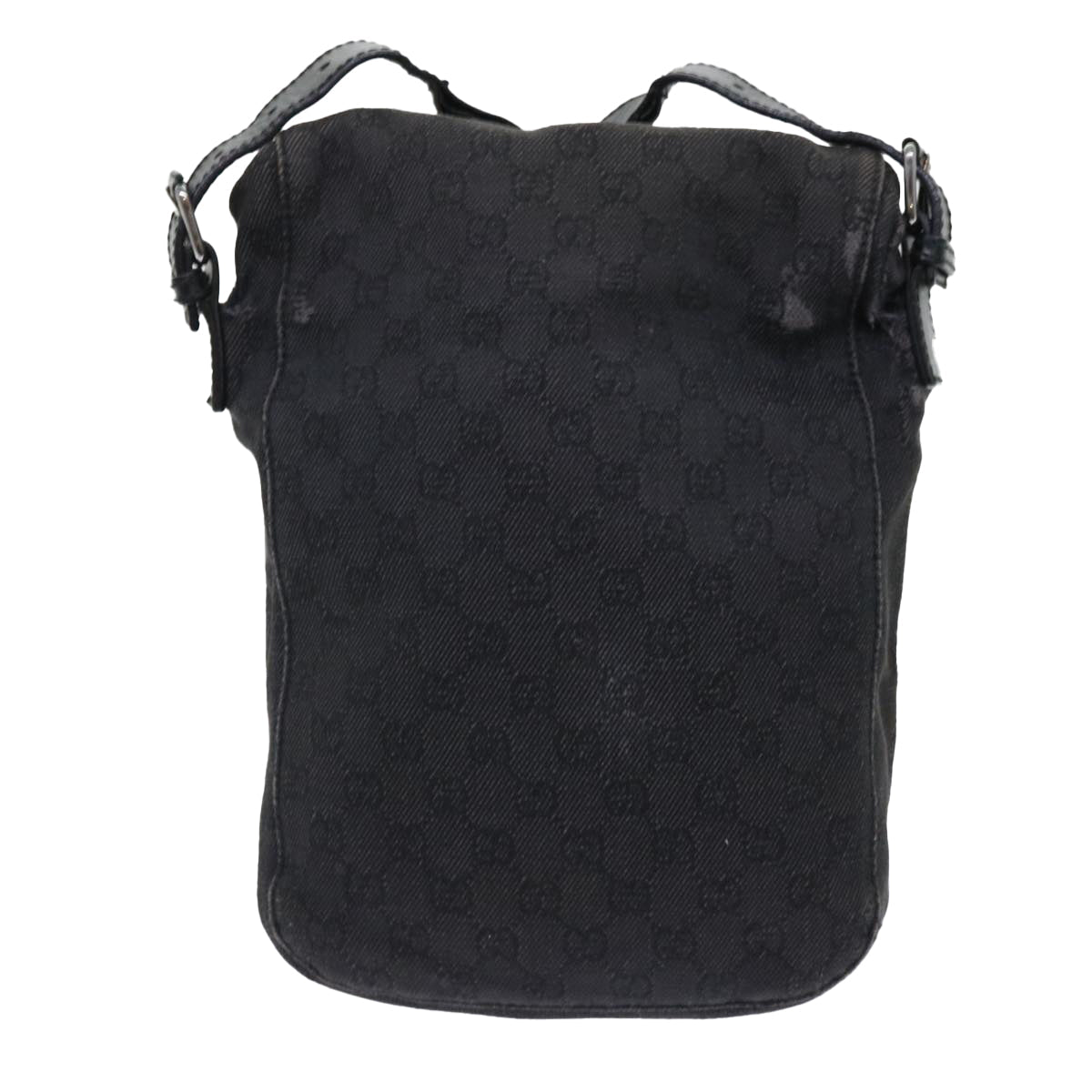 GUCCI GG Canvas Shoulder Bag Black 101654 52265