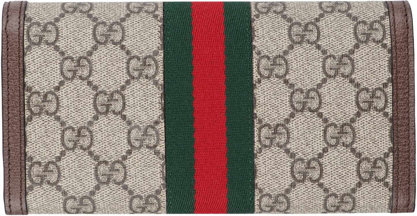 GUCCI Mini Flap Wallet with Web Detailing