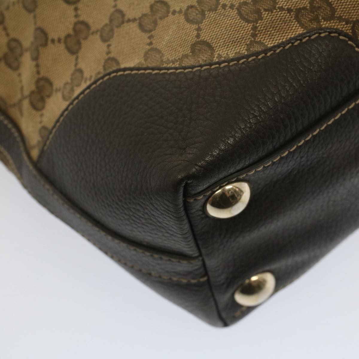 GUCCI GG Canvas Tote Bag Beige 272377 52428