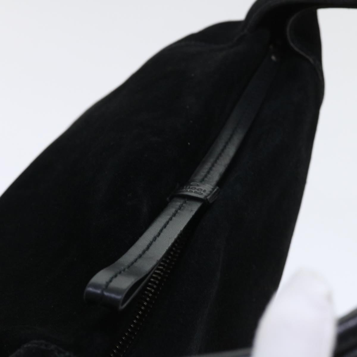 GUCCI Shoulder Bag Suede Black 101292 52429