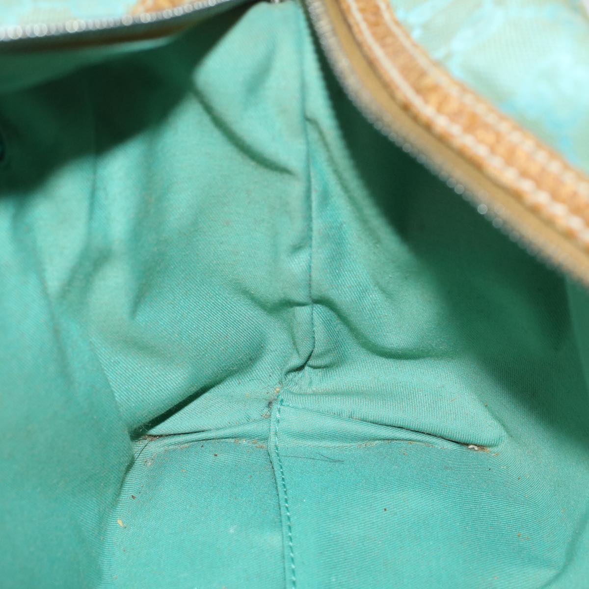 GUCCI GG Canvas Hand Bag Light Blue 113009 52433