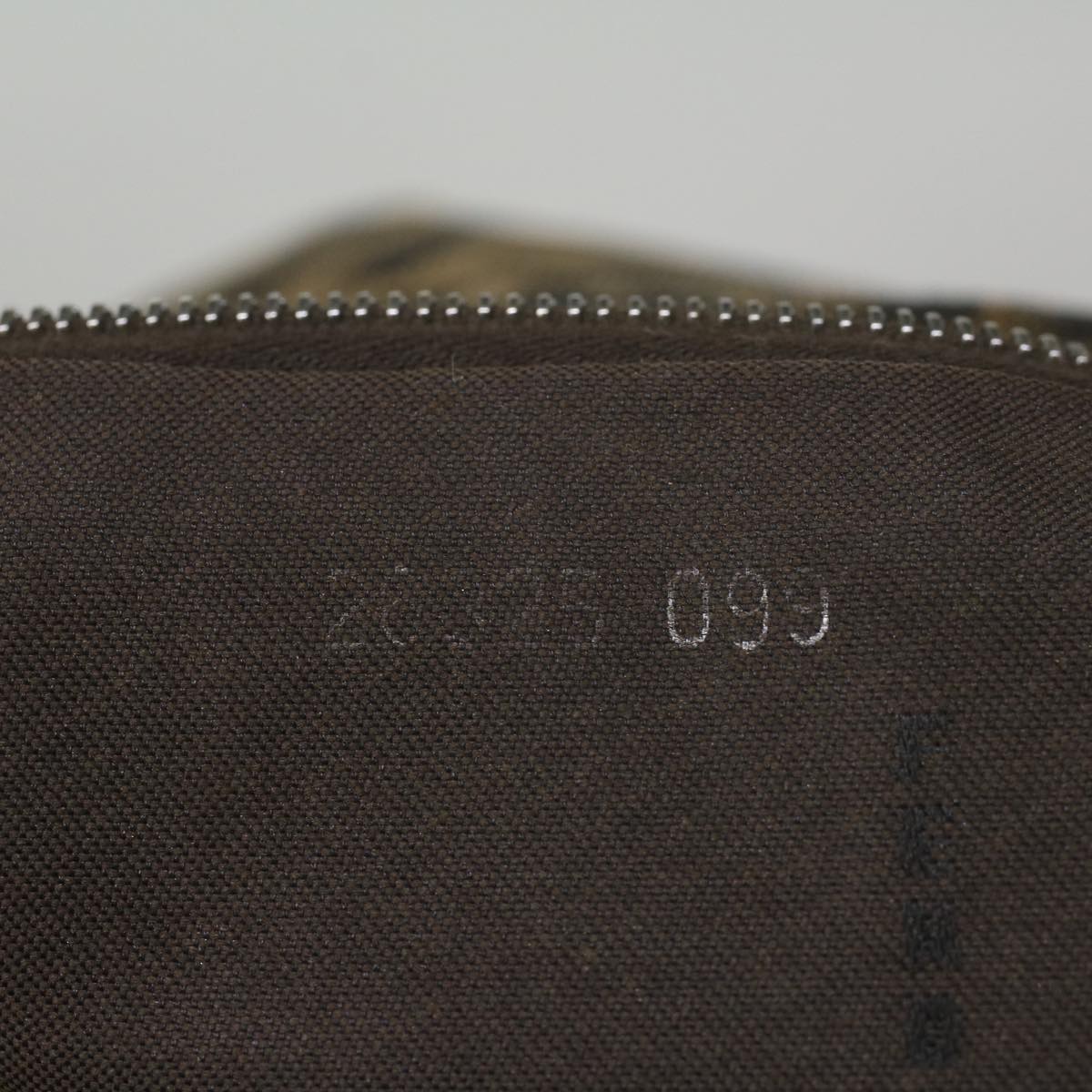 FENDI Zucca Canvas Mamma Baguette Shoulder Bag Brown 52440