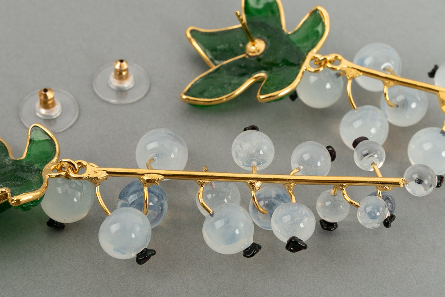 Boucles d'oreilles en pÃƒÆ’Ã‚Â¢te de verre Augustine