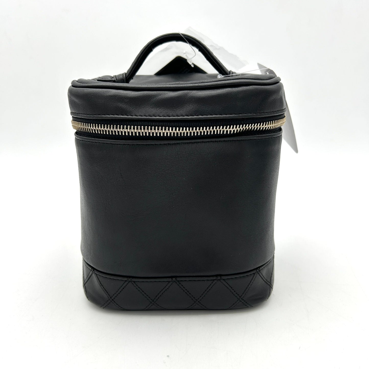 CHANEL Calfskin Cosmetic Van Bag Black ch7727ds