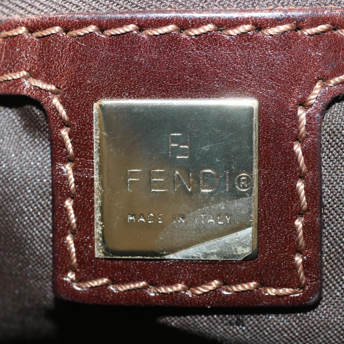 FENDI Mamma Baguette Shoulder Bag Beige 52740