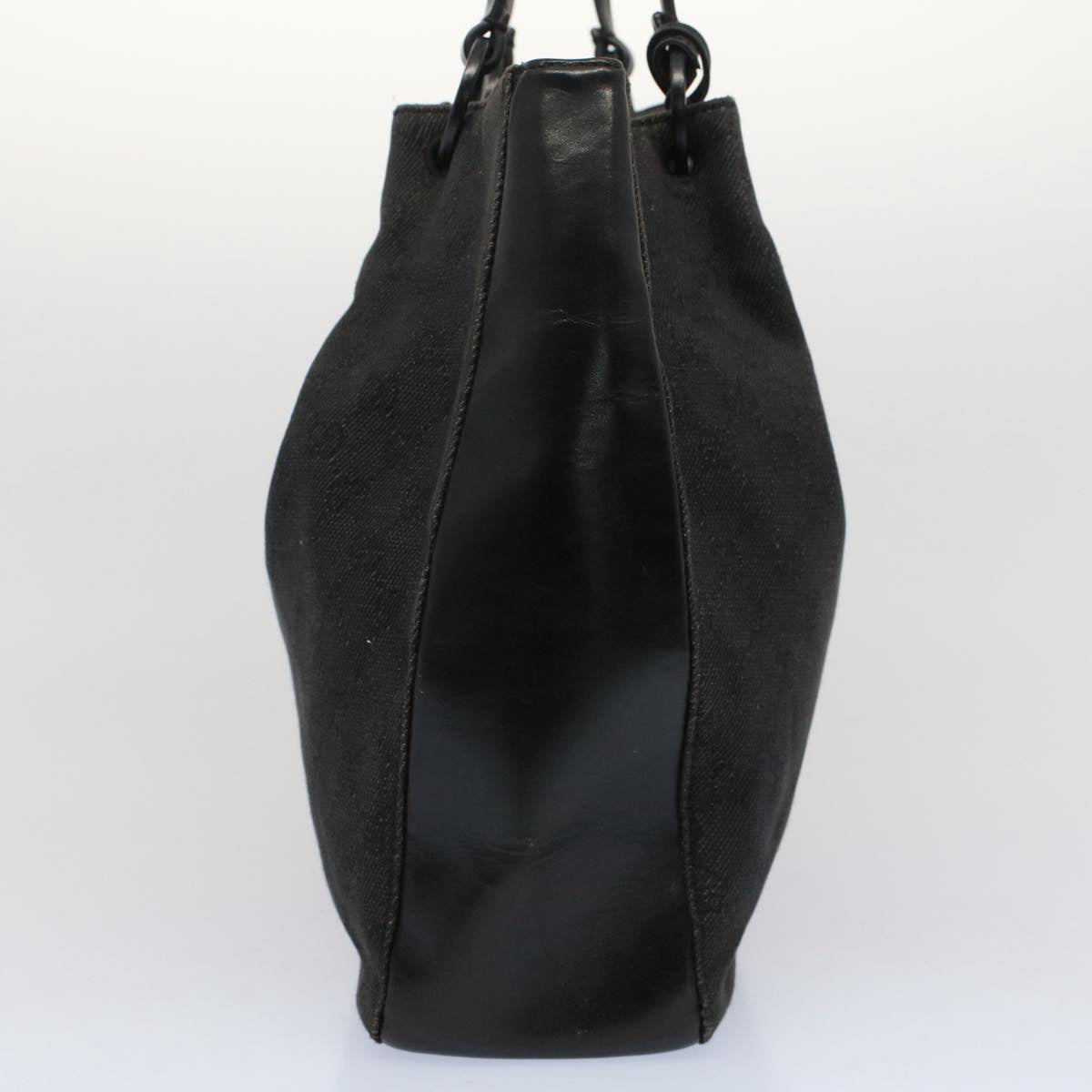 GUCCI GG Canvas Tote Bag Black 52748