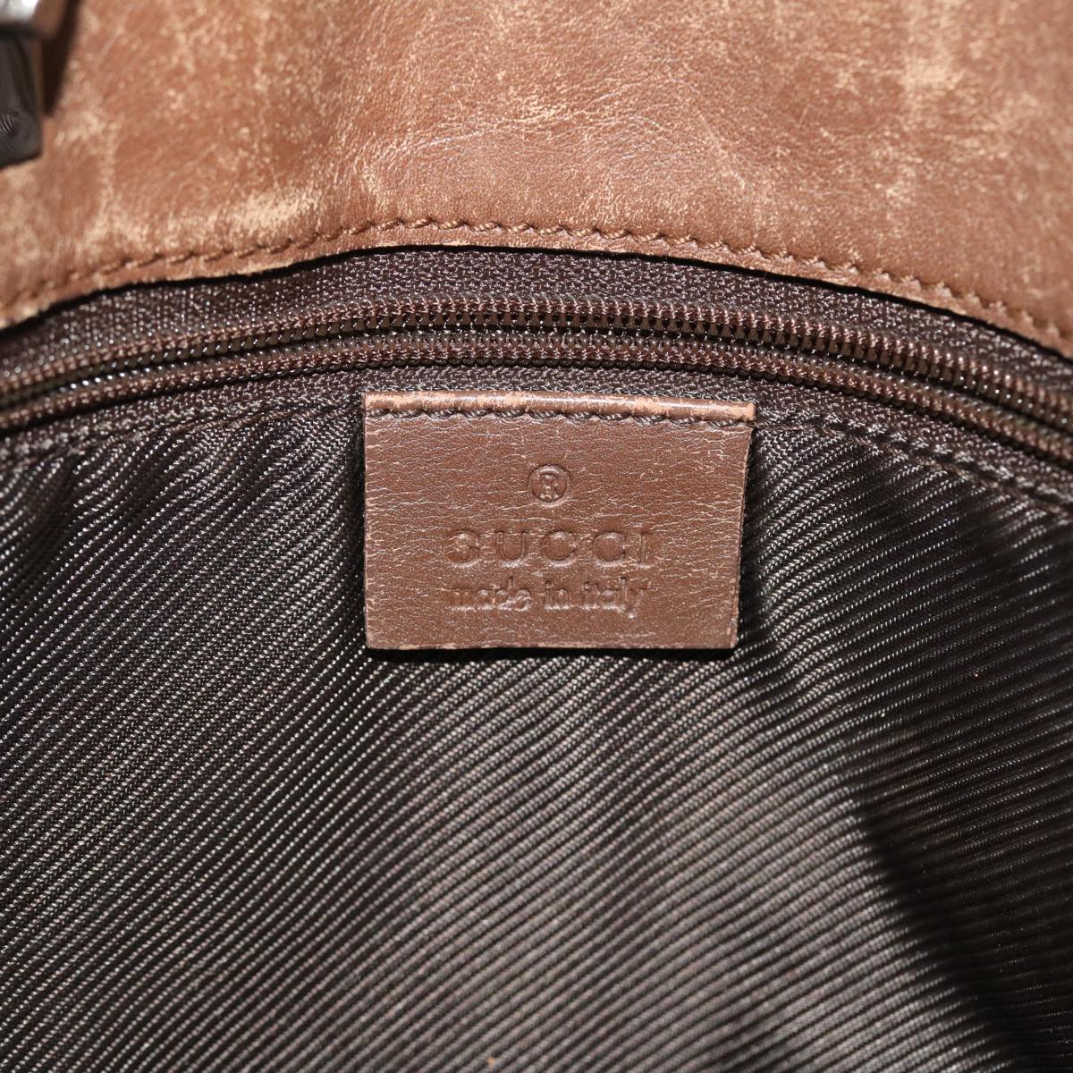 GUCCI GG Canvas Tote Bag Beige Brown 52754