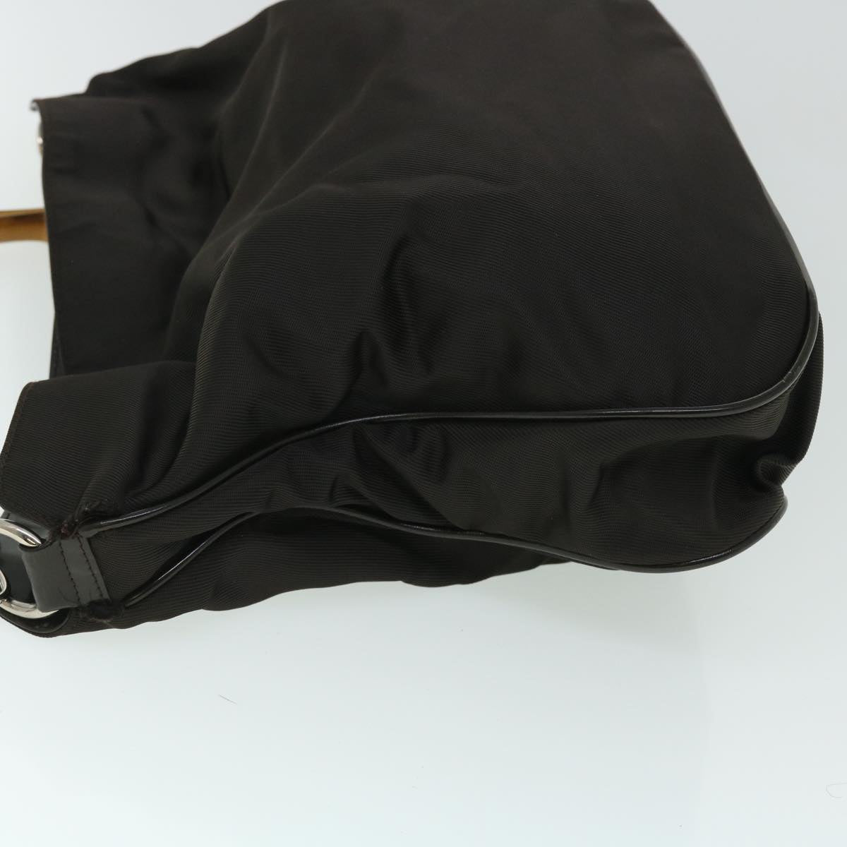 GUCCI Bamboo Shoulder Bag Nylon Black 001 2852 1577 5 52877