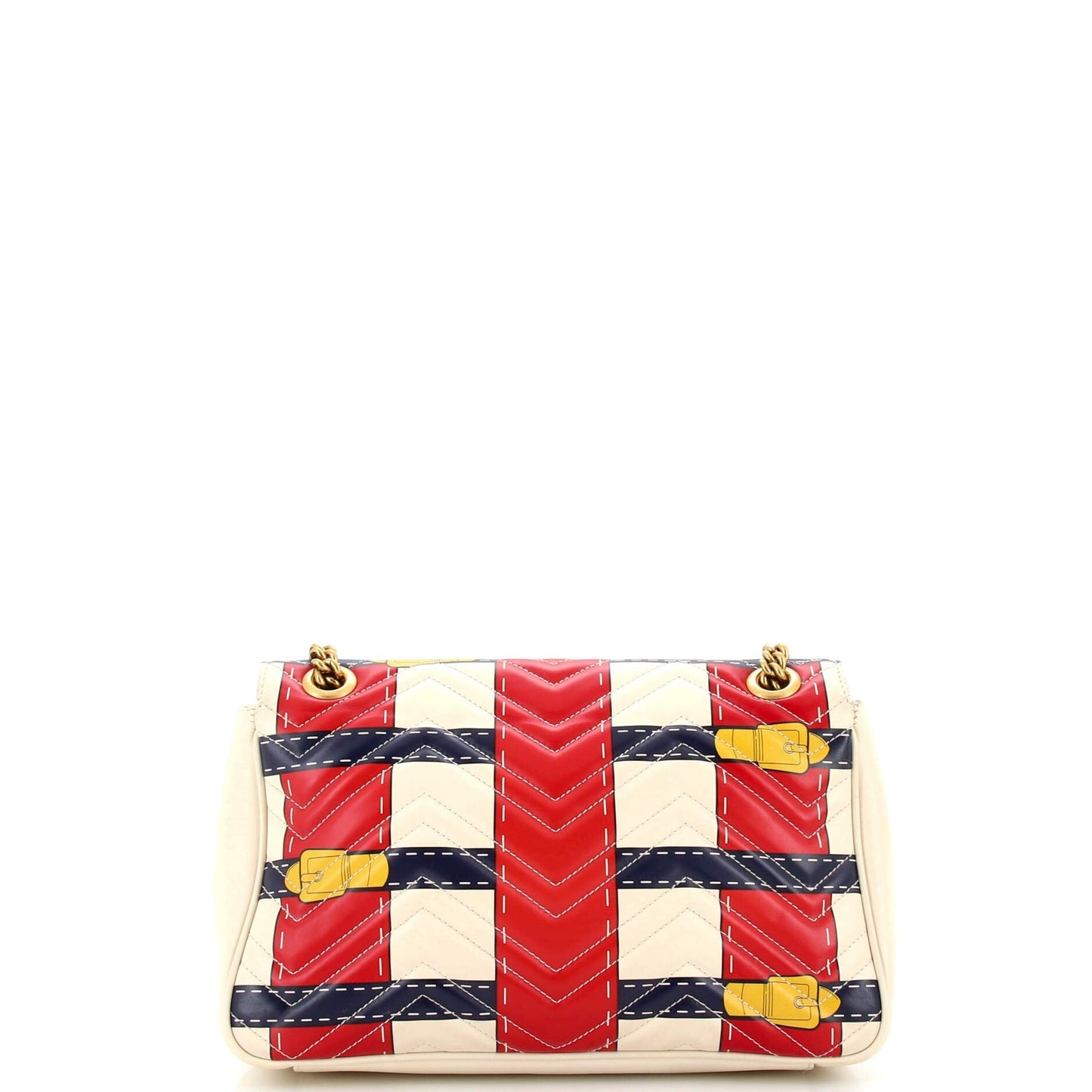 GG Marmont Flap Bag Trompe L'Oeil Matelasse Leather Medium