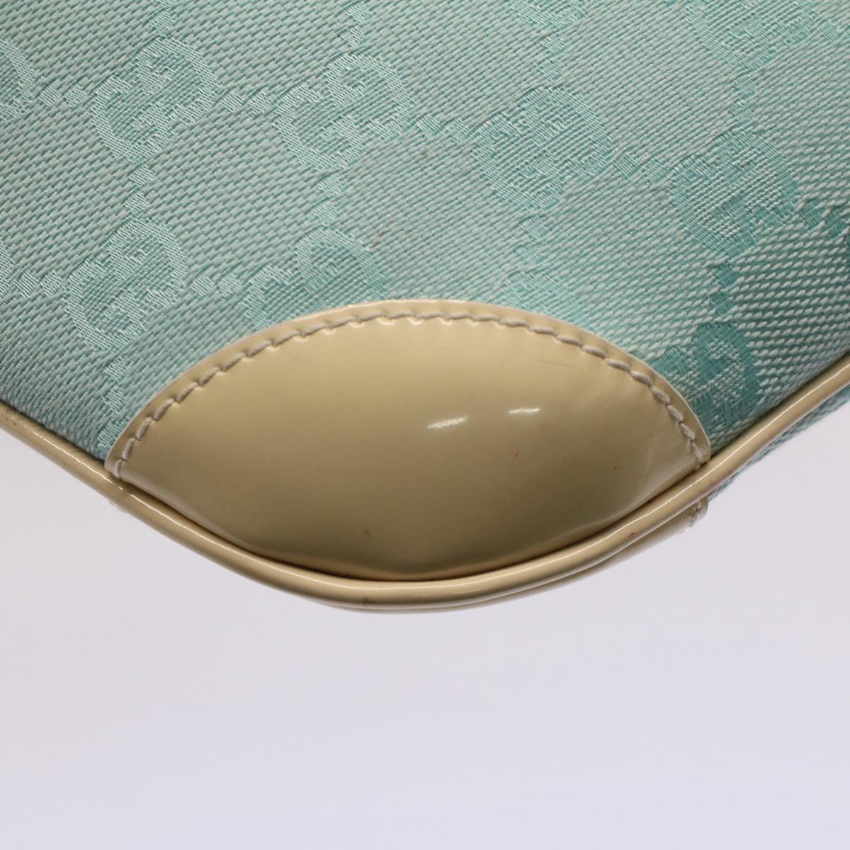 GUCCI GG Canvas Shoulder Bag Light Blue 001 4158 53005