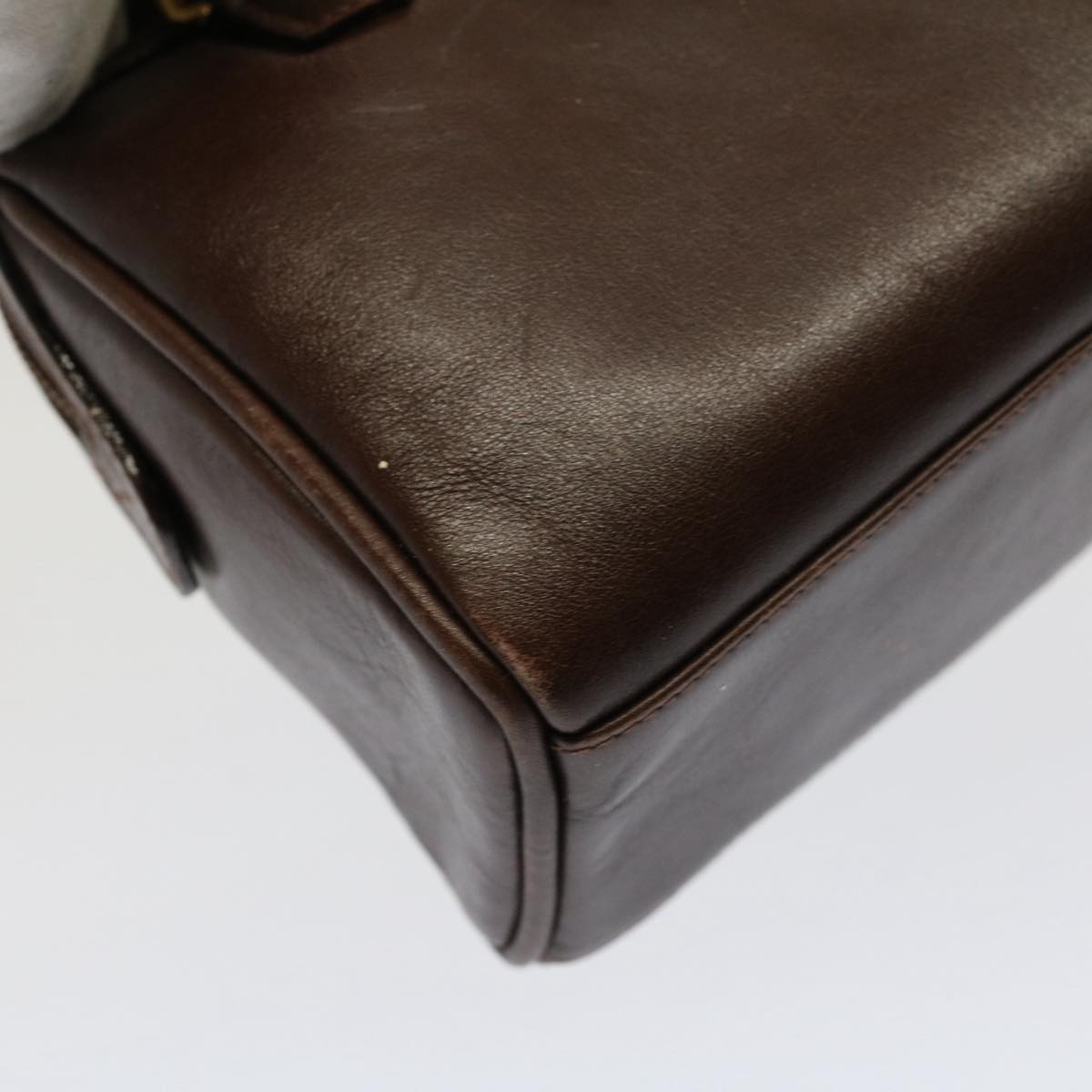 GUCCI Bamboo Hand Bag Leather 2way Brown 007 122 0232 53076