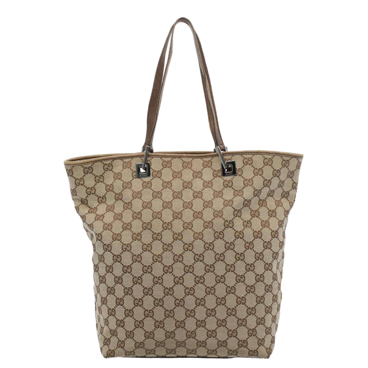 GUCCI GG Canvas Tote Bag Beige 31243 53080