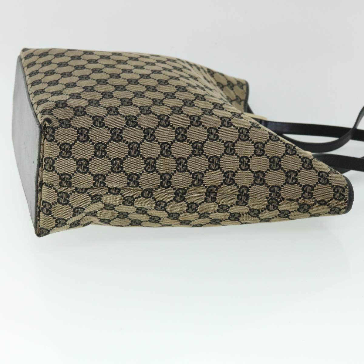 GUCCI GG Canvas Tote Bag Beige Navy 53262