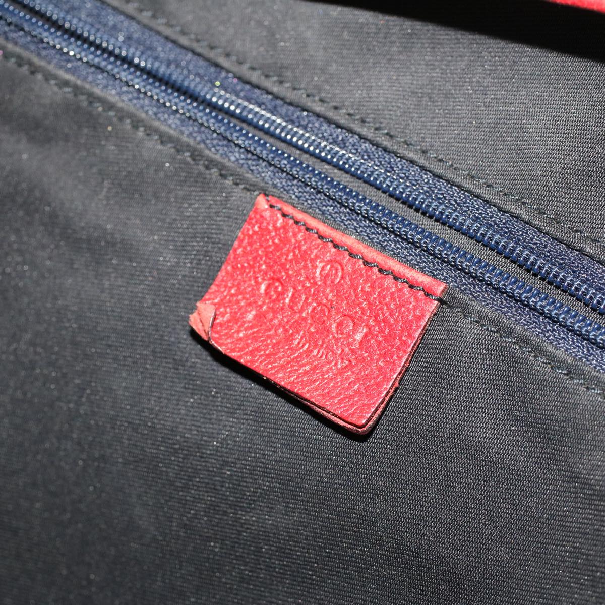 GUCCI GG Canvas Shoulder Bag Beige Navy Red 53264