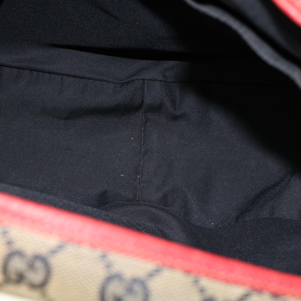 GUCCI GG Canvas Shoulder Bag Beige Navy Red 53264