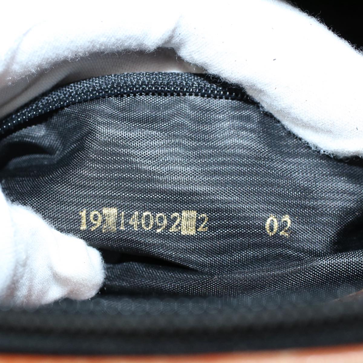 FENDI Zucca Canvas Hand Bag Black Brown 53345