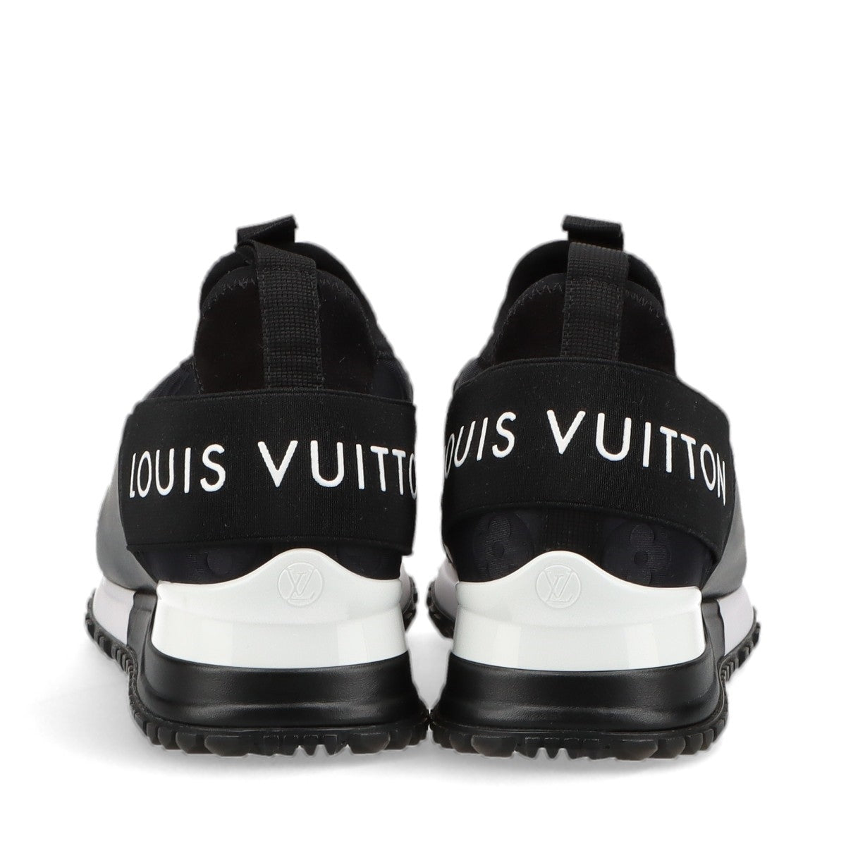 Louis Vuitton Runway Line Leather  Fabric Trainers 34.5  Black Ã— White Monogram LV Circle Logo Box  Bag