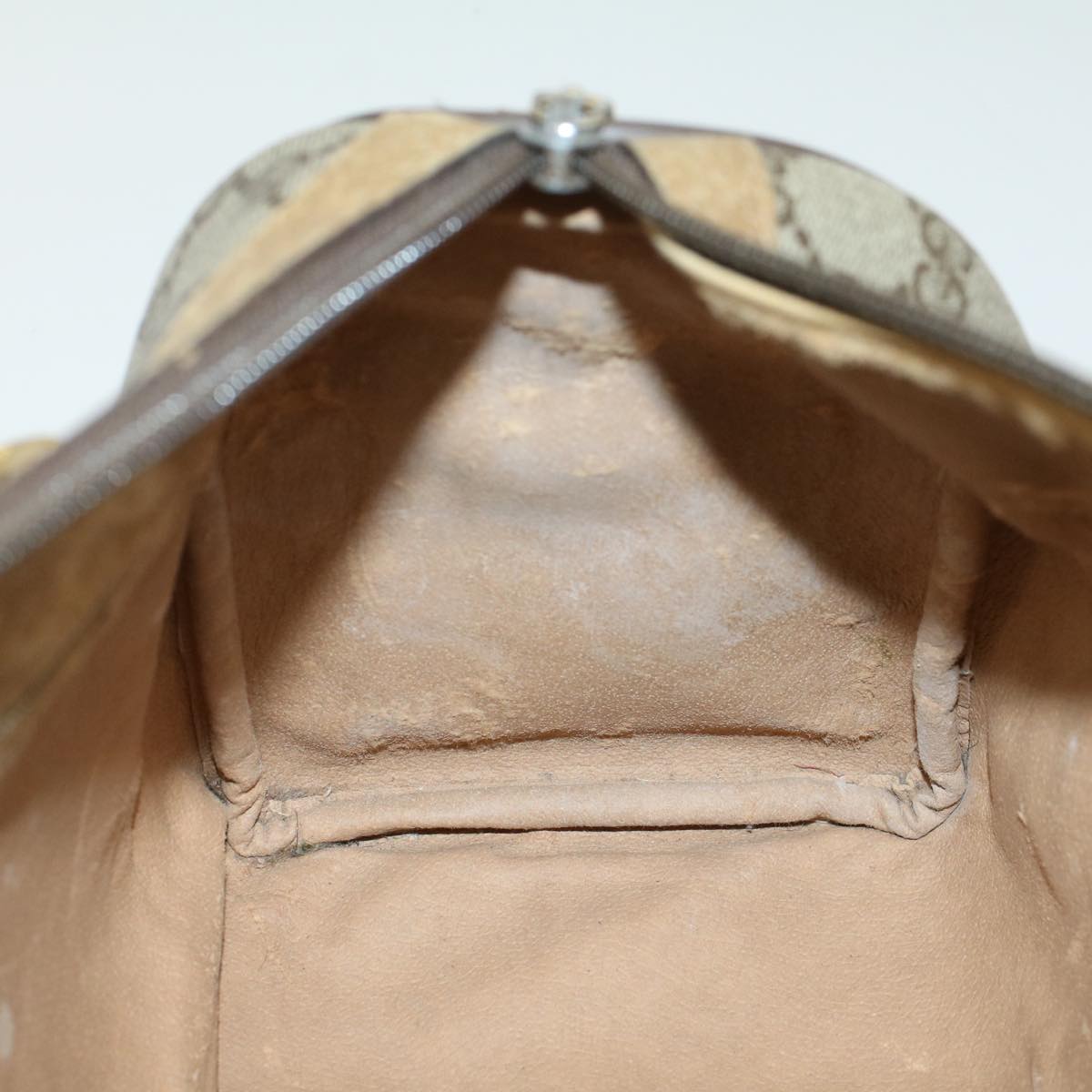 GUCCI GG Canvas Web Sherry Line Boston Bag Beige Red Green 53399