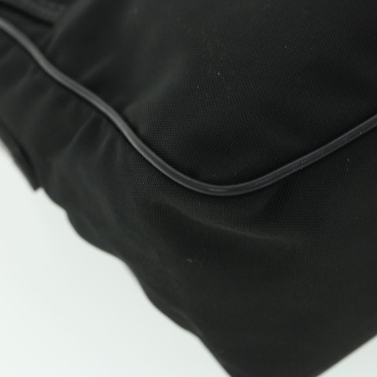 GUCCI Shoulder Bag Nylon Leather Black 53651