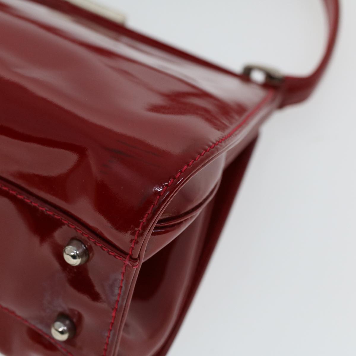 GUCCI Hand Bag Patent leather Red 000 781 0301 53652