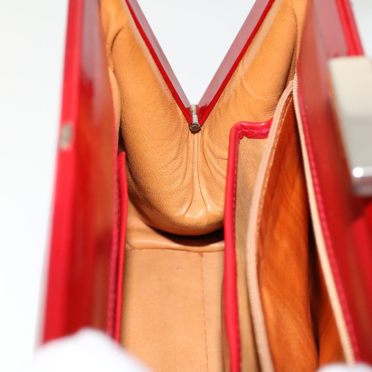 GUCCI Hand Bag Patent leather Red 000 781 0301 53652
