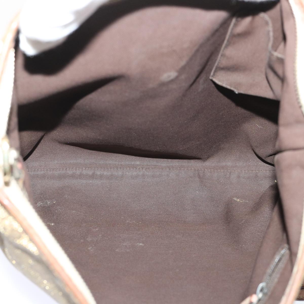 GUCCI GG Canvas Shoulder Bag Gold 53664