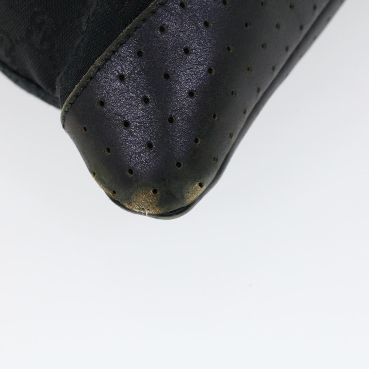 GUCCI GG Canvas Shoulder Bag Black 53665