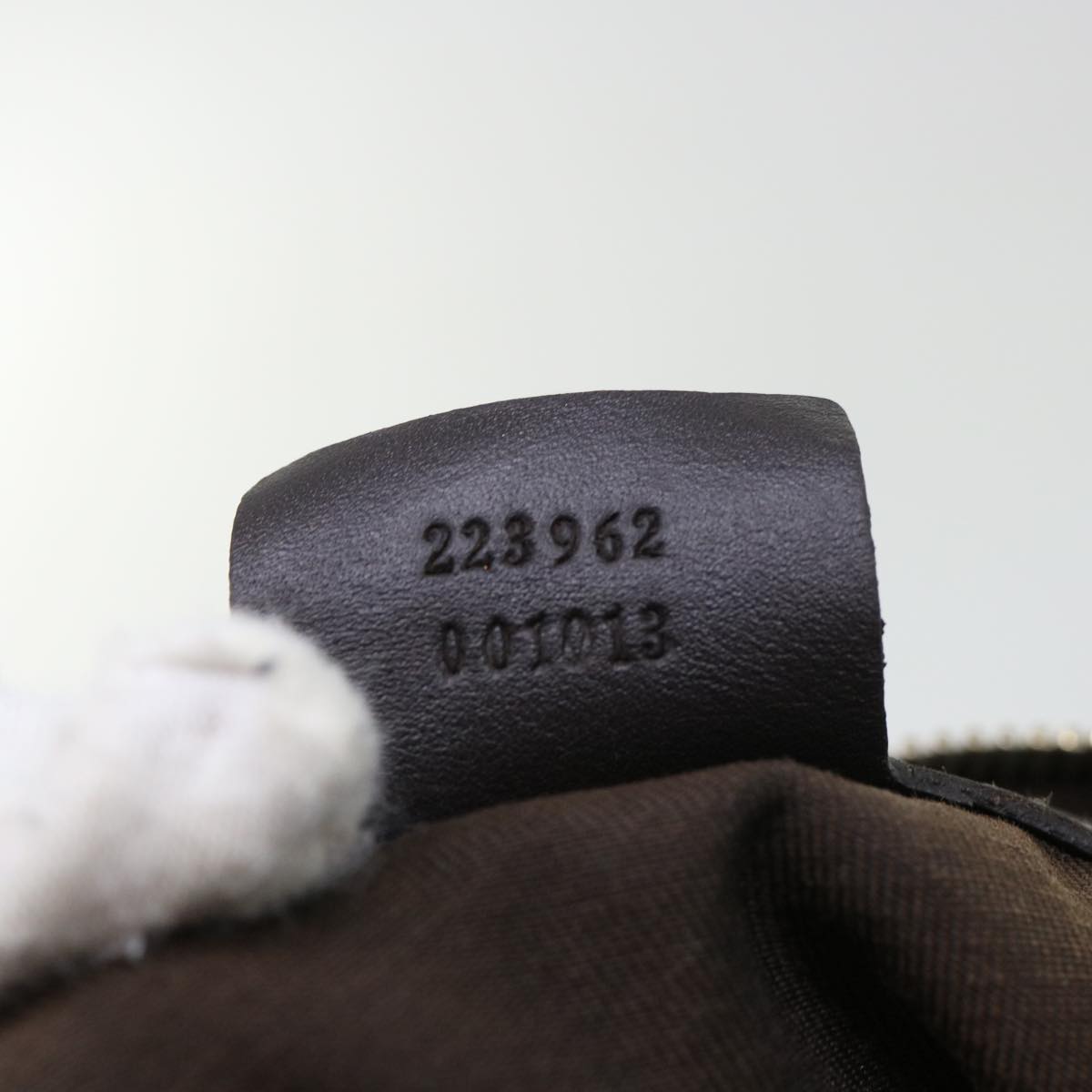 GUCCI GG Canvas Hand Bag Coated Canvas Beige Brown 53684