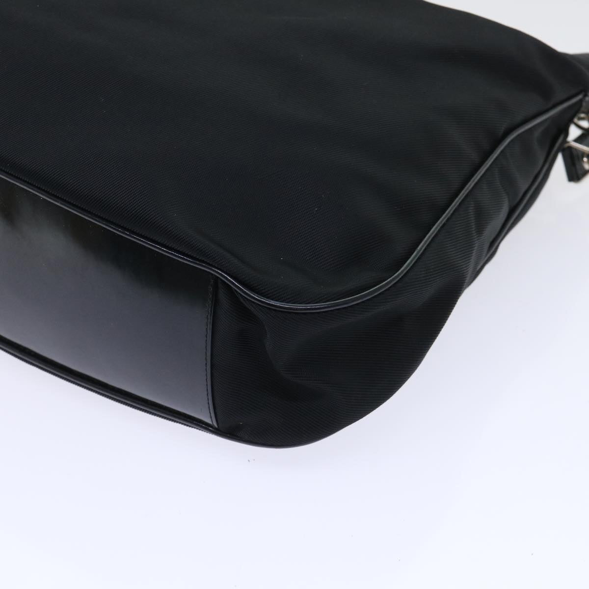 GUCCI Bamboo Shoulder Bag Nylon 2way Black 53689