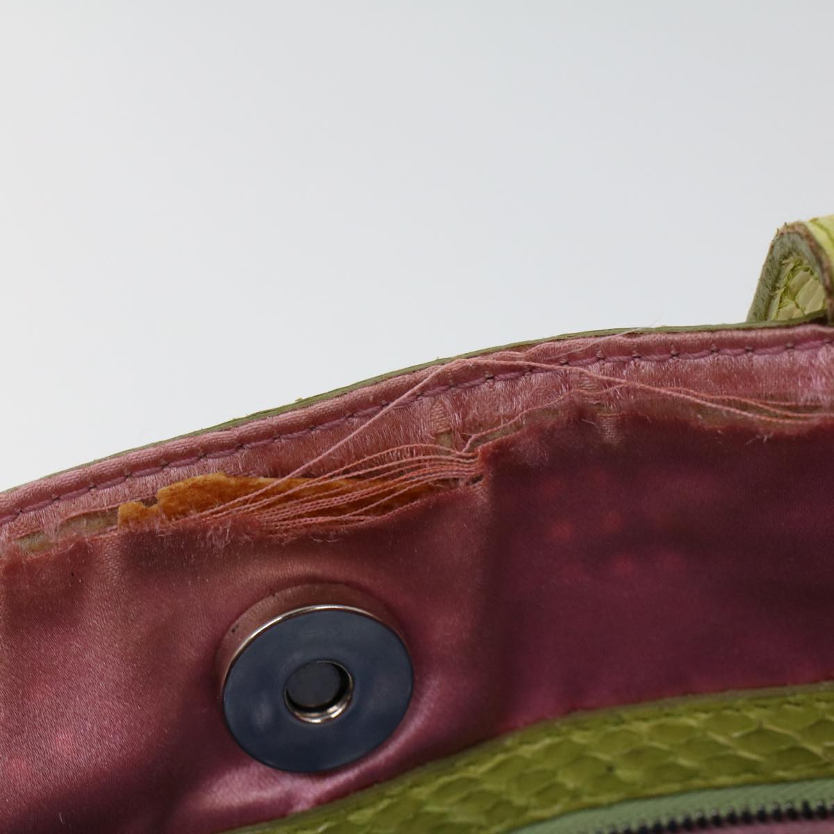 FENDI Hand Bag Patent leather Orange 53743