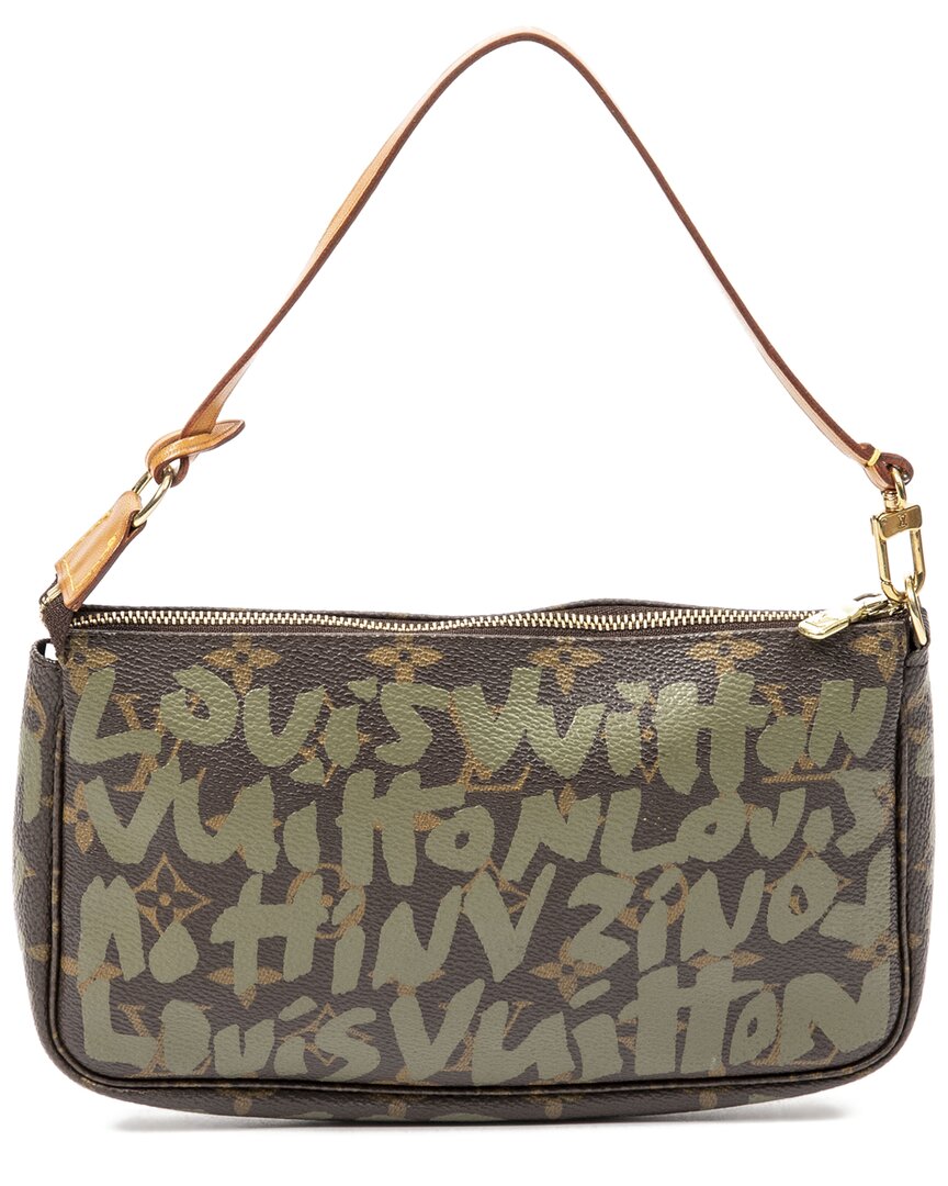 Louis Vuitton Limited Edition Brown & Green Monogram Graffiti Canvas Accessory