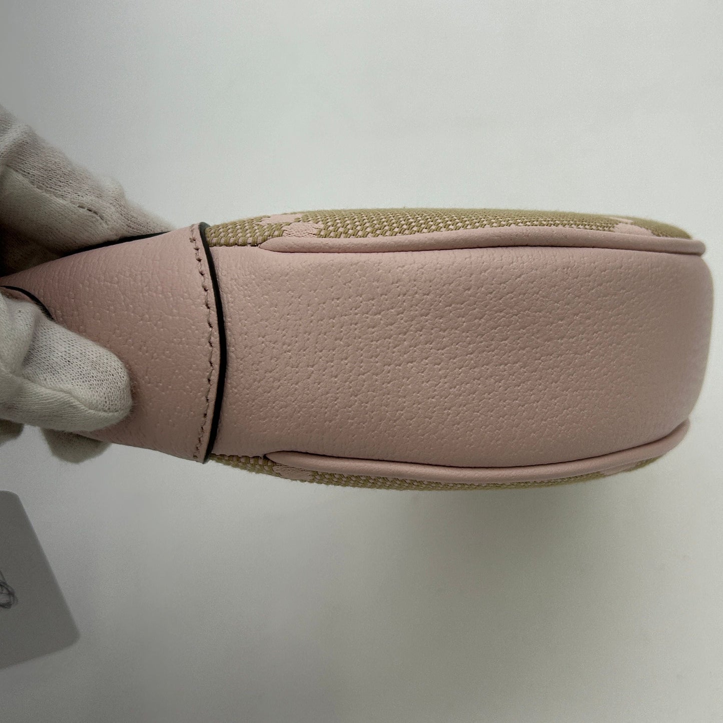 GUCCI Ophidia GG Canvas Leather Pink Mini Bag gu9990bd