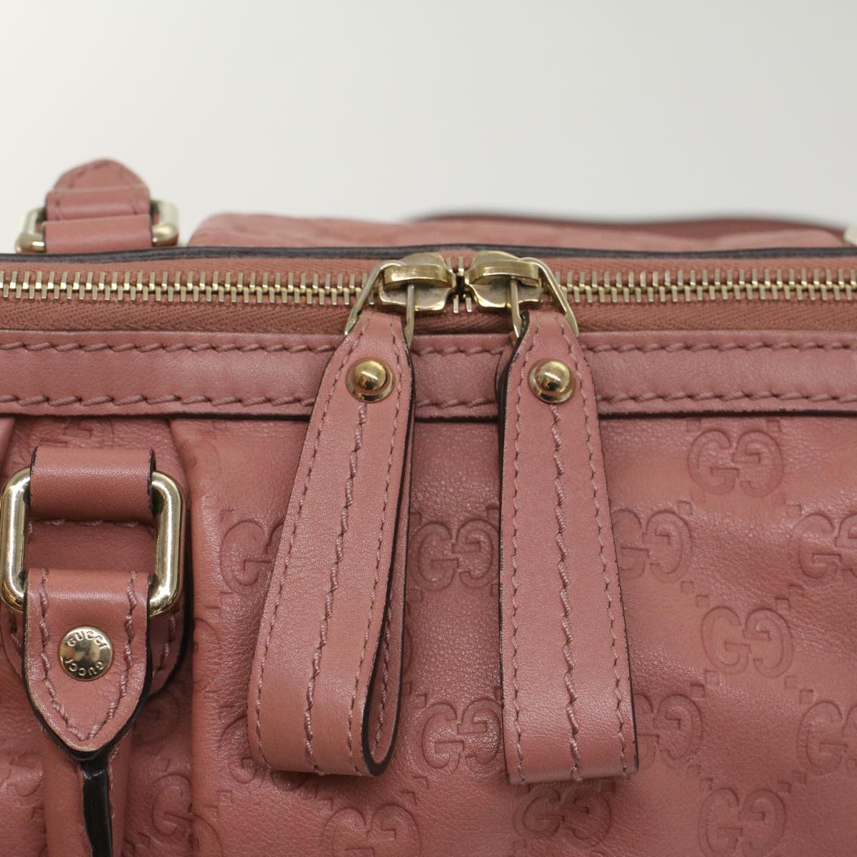 GUCCI GG Canvas Guccissima Hand Bag 2way Pink 247902 54115