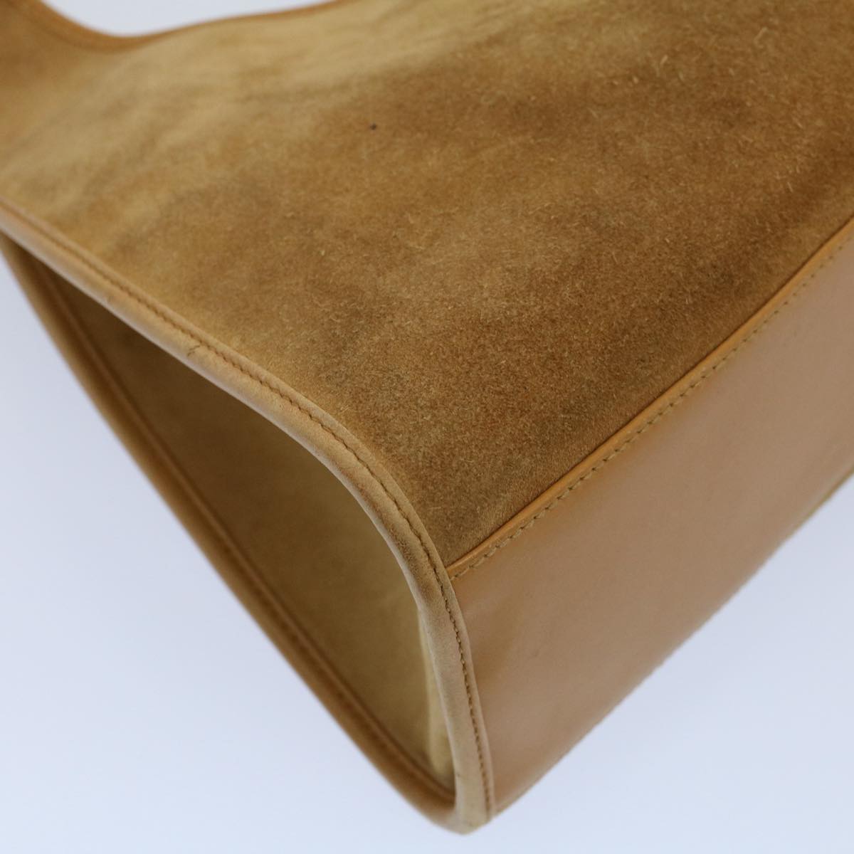 GUCCI Jackie Hand Bag Suede Beige 002 1067 54144