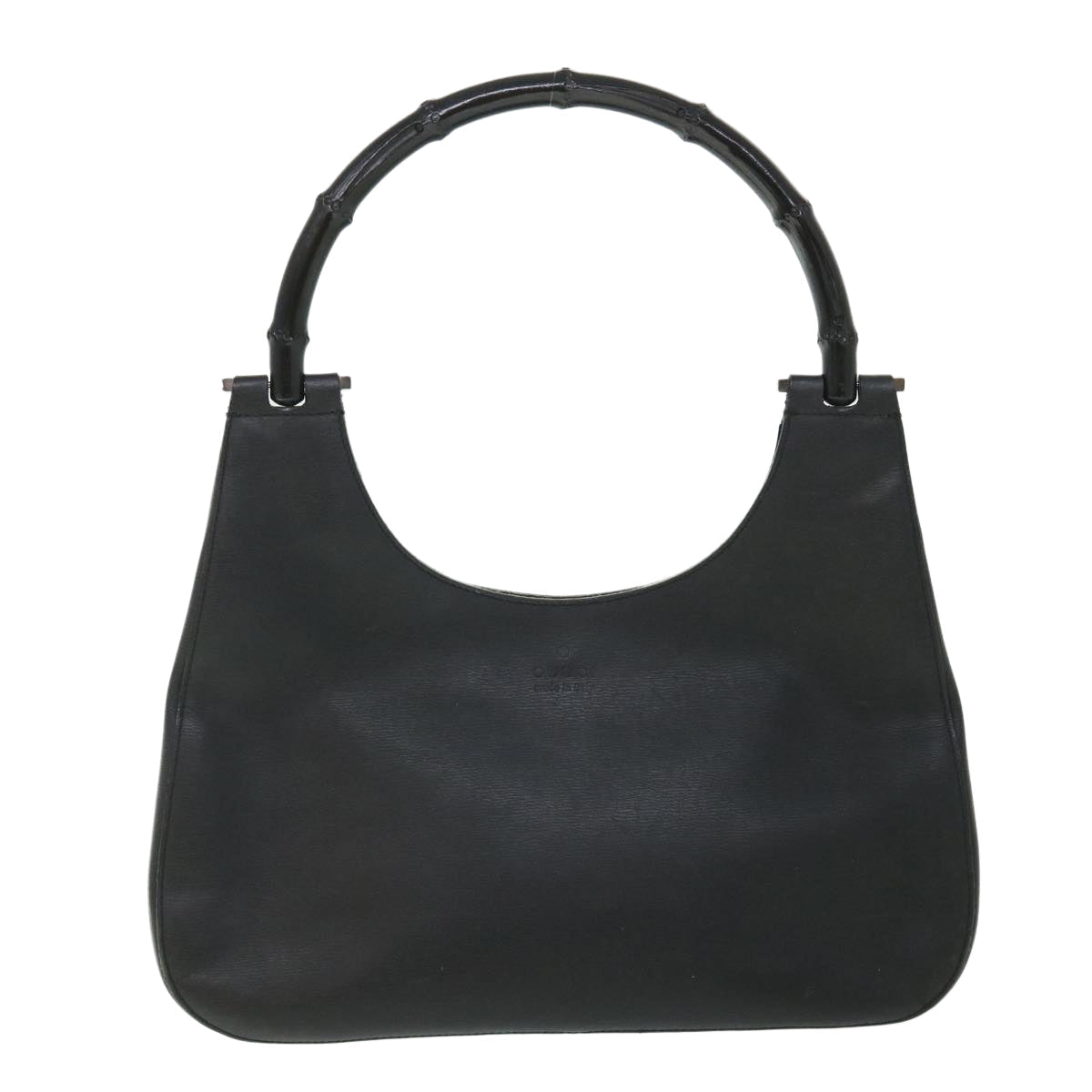 GUCCI Bamboo Shoulder Bag Leather Black 001 3739 002053 54151