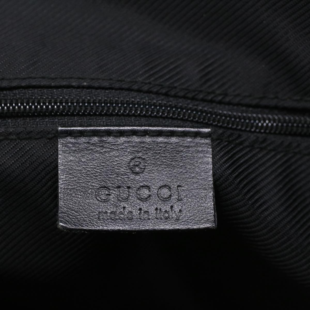 GUCCI GG Canvas Hand Bag Leather Black 000 0854 001013 54325