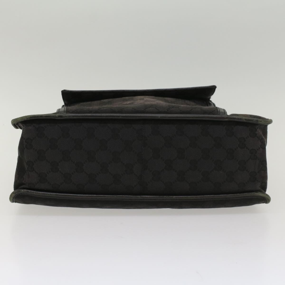 GUCCI GG Canvas Hand Bag Leather Black 000 0854 001013 54325