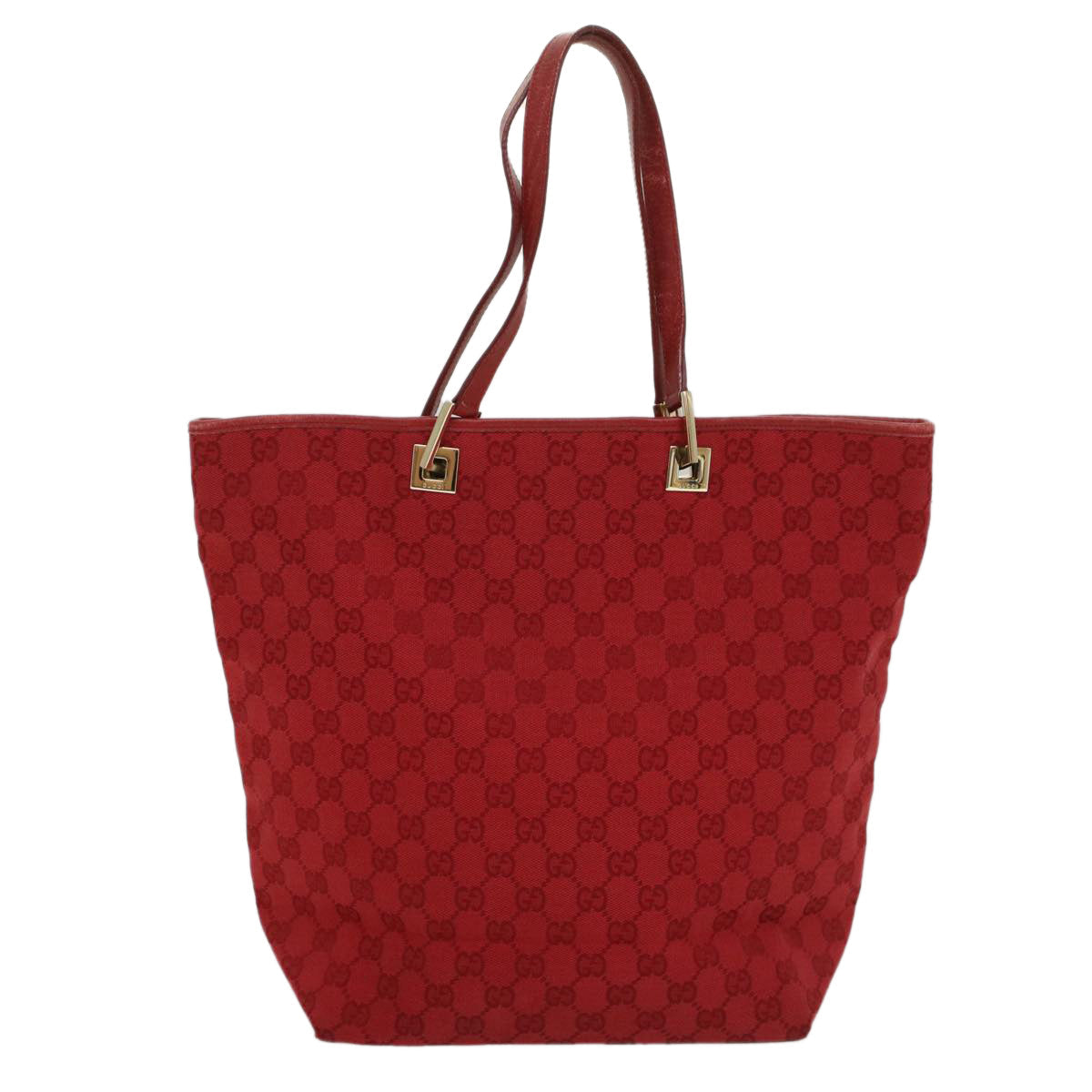 GUCCI GG Canvas Tote Bag Red 002 1098 3444 54328